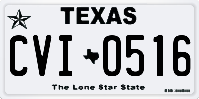 TX license plate CVI0516