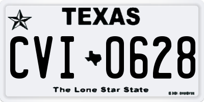 TX license plate CVI0628
