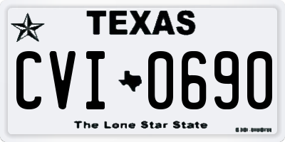 TX license plate CVI0690