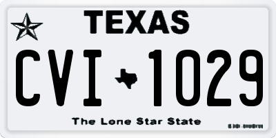 TX license plate CVI1029