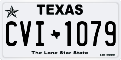 TX license plate CVI1079