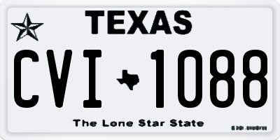 TX license plate CVI1088