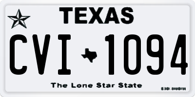TX license plate CVI1094