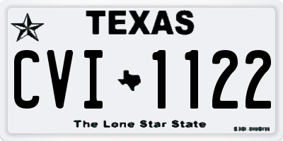 TX license plate CVI1122