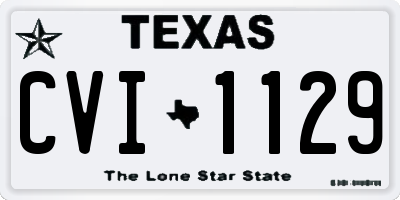 TX license plate CVI1129