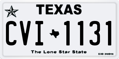 TX license plate CVI1131