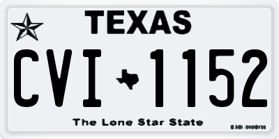 TX license plate CVI1152