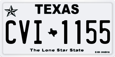 TX license plate CVI1155