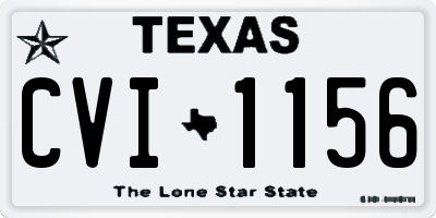TX license plate CVI1156