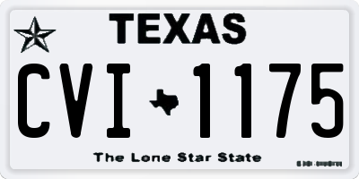 TX license plate CVI1175