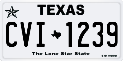 TX license plate CVI1239