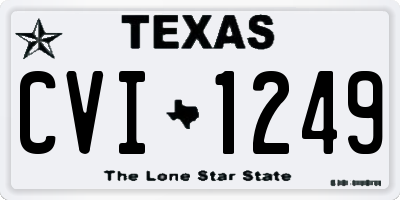 TX license plate CVI1249