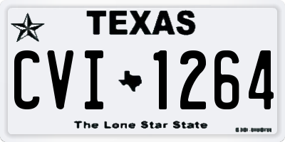 TX license plate CVI1264