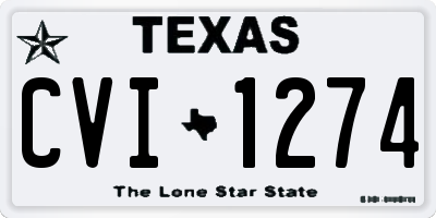 TX license plate CVI1274