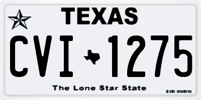 TX license plate CVI1275