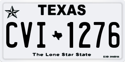 TX license plate CVI1276