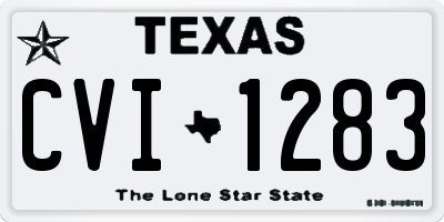 TX license plate CVI1283