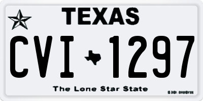 TX license plate CVI1297