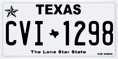 TX license plate CVI1298