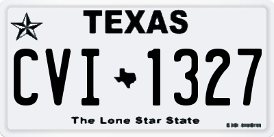 TX license plate CVI1327