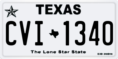 TX license plate CVI1340