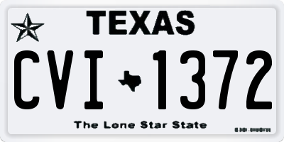 TX license plate CVI1372