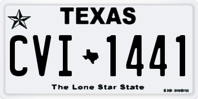 TX license plate CVI1441