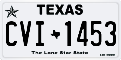 TX license plate CVI1453