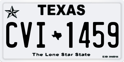 TX license plate CVI1459