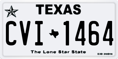 TX license plate CVI1464