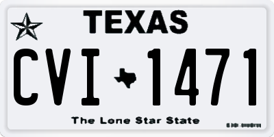 TX license plate CVI1471