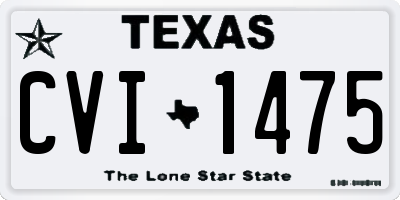 TX license plate CVI1475