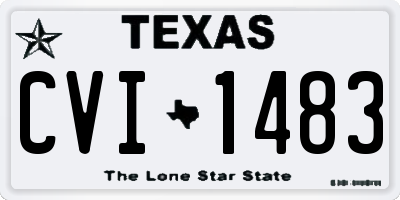 TX license plate CVI1483