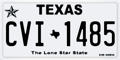 TX license plate CVI1485