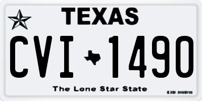 TX license plate CVI1490