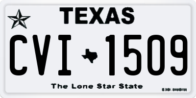 TX license plate CVI1509