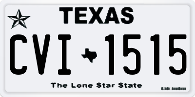 TX license plate CVI1515
