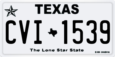 TX license plate CVI1539