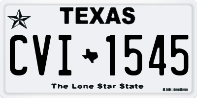 TX license plate CVI1545
