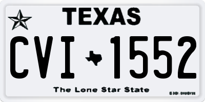 TX license plate CVI1552
