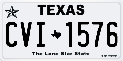 TX license plate CVI1576