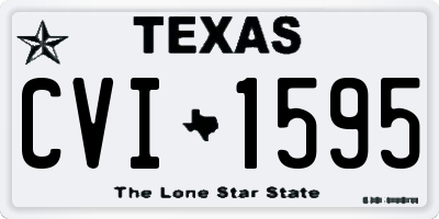 TX license plate CVI1595