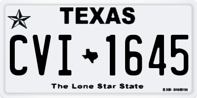 TX license plate CVI1645