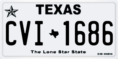 TX license plate CVI1686