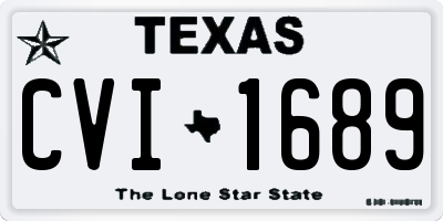TX license plate CVI1689
