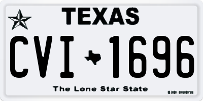 TX license plate CVI1696