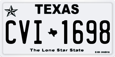 TX license plate CVI1698