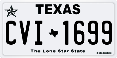 TX license plate CVI1699