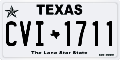 TX license plate CVI1711
