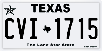 TX license plate CVI1715